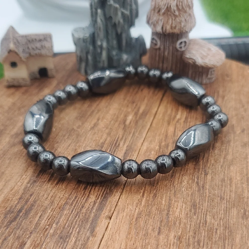 Hematite Black Metalic Bracelet B3328